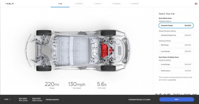 特斯拉Model 3基礎版發(fā)布！折合人民幣23萬