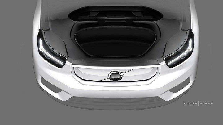 沃尔沃首款纯电动车型 纯电动版XC40预告图发布