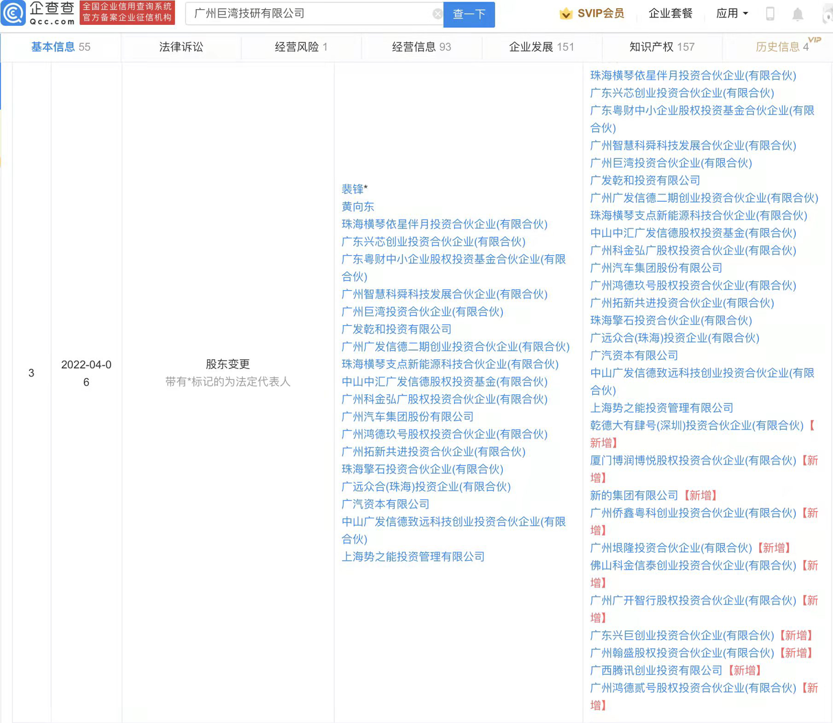 腾讯创投投资广汽关联公司巨湾技研