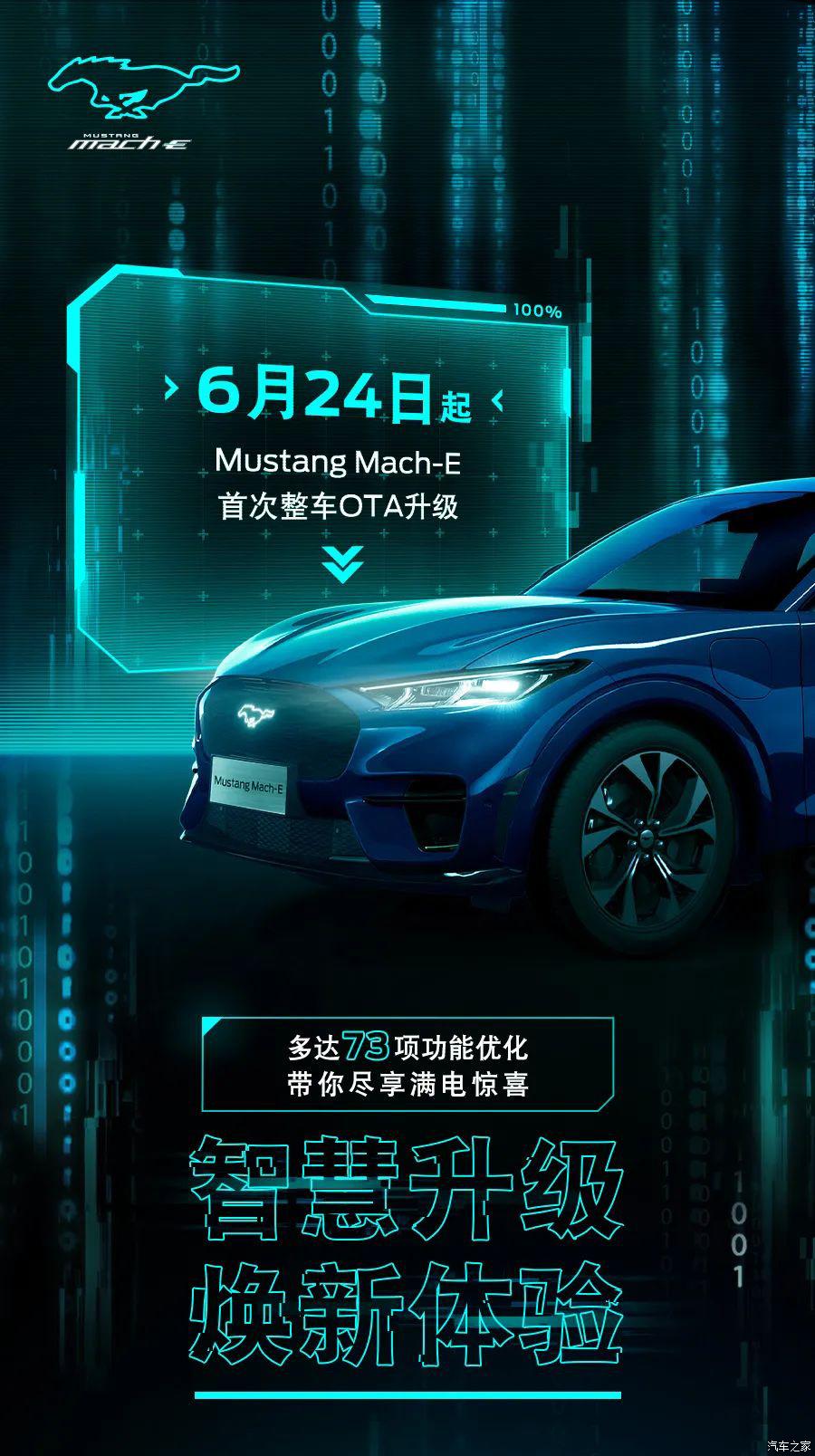 福特Mustang Mach-E迎来首次整车OTA