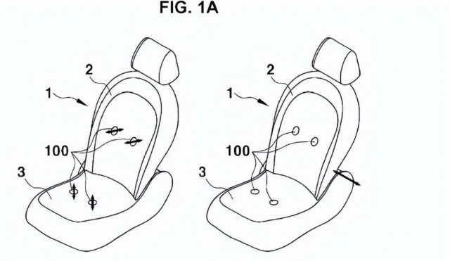 现代申请电动车震动座椅专利