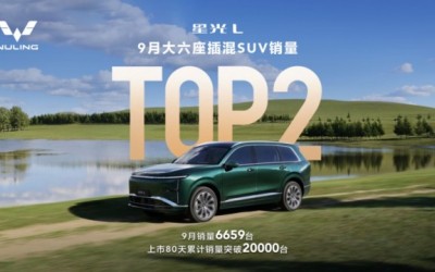 上市80天破2万台，星光L斩获9月大六座插混SUV销量TOP2