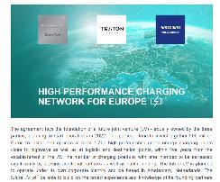 欧洲三大车企共建商用车充电网 五年设1700个充电点